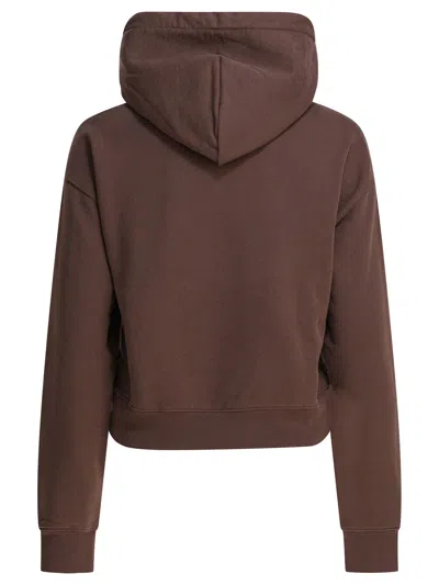 Jacquemus Le Hoodie Gros Grain Hooded Cotton Sweatshirt In Brown