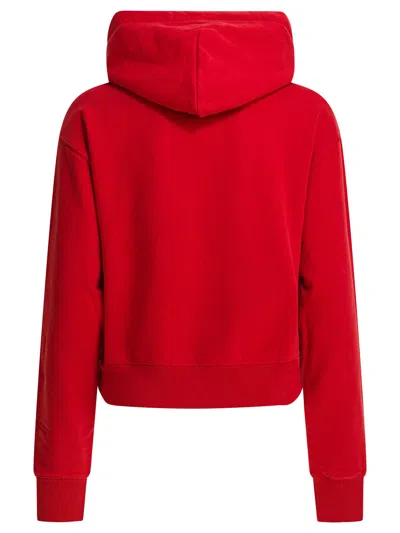 Jacquemus Hoodie With Logo Patch In Red
