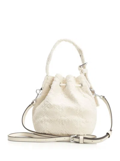 Tory Burch T Monogram Terry Mini Bucket Bag Handbags Beige