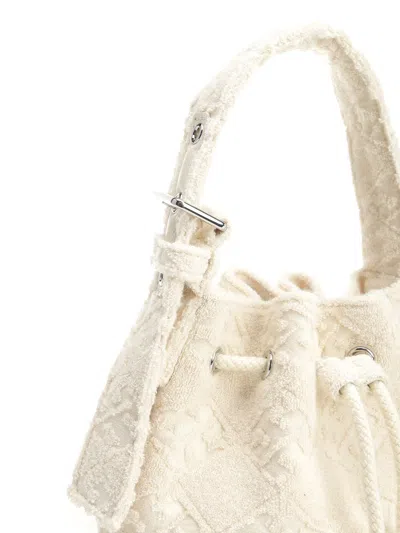 Tory Burch T Monogram Terry Mini Bucket Bag Handbags Beige