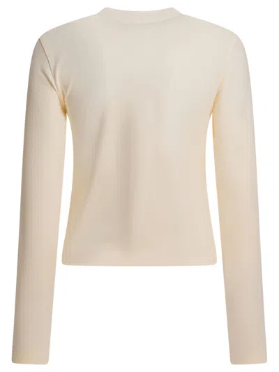 Jacquemus T-shirts Beige In Gold