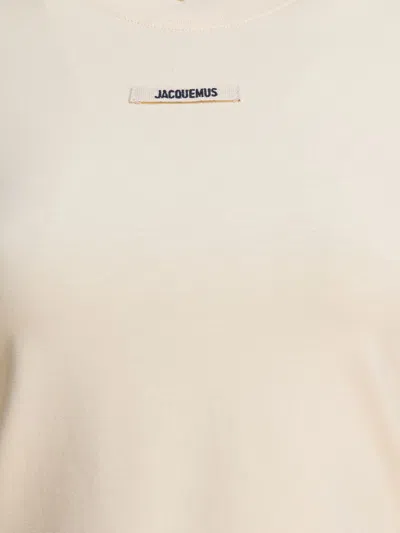 Jacquemus T-shirts Beige In Gold