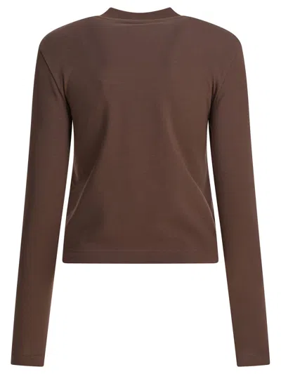 Jacquemus T-shirts Brown In Brown