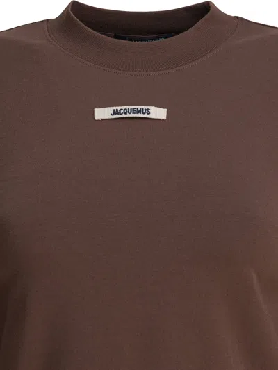 Jacquemus T-shirts Brown In Brown