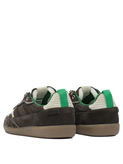 Alohas Tb.490 Trek Brown Leather Sneakers Sneakers & Slip-on Brown In Black