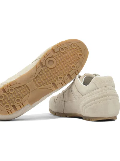 Alohas Suede Lace-up Sneakers In Neutral