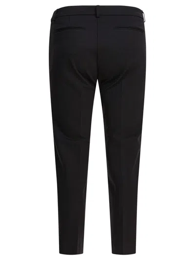 Semper Black Elastane Trousers In Black