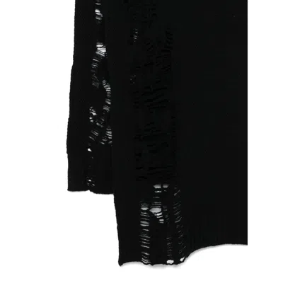 Ann Demeulemeester Black Scarves Men In Black