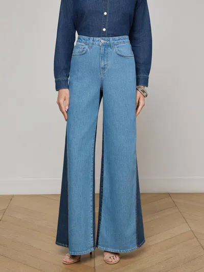 L'agence Beau Wide-leg Jean In Blue