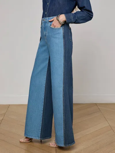 L'agence Beau Wide-leg Jean In Blue
