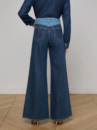 L'agence Beau Wide-leg Jean In Blue