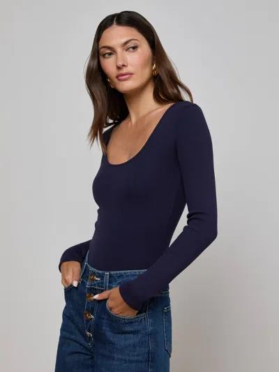 L Agence Elara Scoopneck Bodysuit