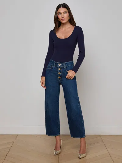 L Agence Elara Scoopneck Bodysuit