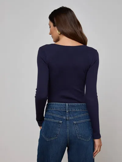 L Agence Elara Scoopneck Bodysuit