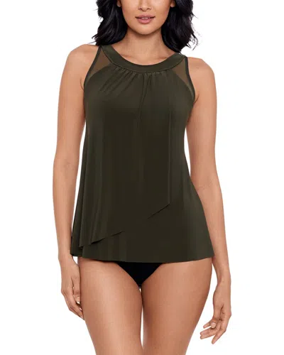 Miraclesuit Dd Cup Illusionists Ursula Underwire Tankini Top In Green