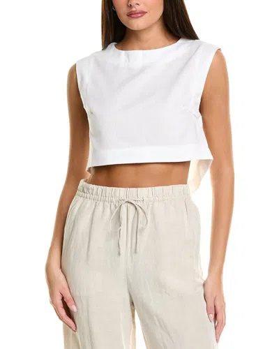 Celestine Sei Crop Top In White