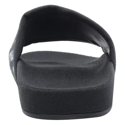 Balenciaga Slide Sandals With Flat Sole And Open Toe In Black