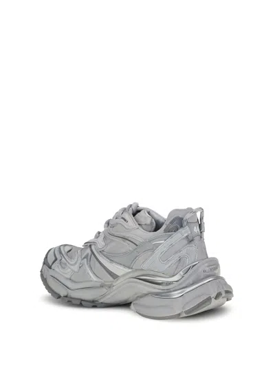 Balenciaga Runner 2.0 Sneakers Grey Silver In Animal Print