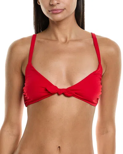 Mara Hoffman Mazlyn Bikini Top In Red