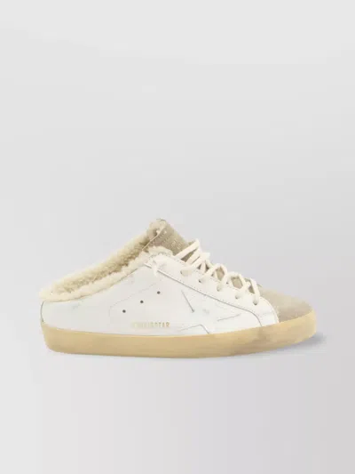 Golden Goose Super Star Leather Sneakers In Neutral