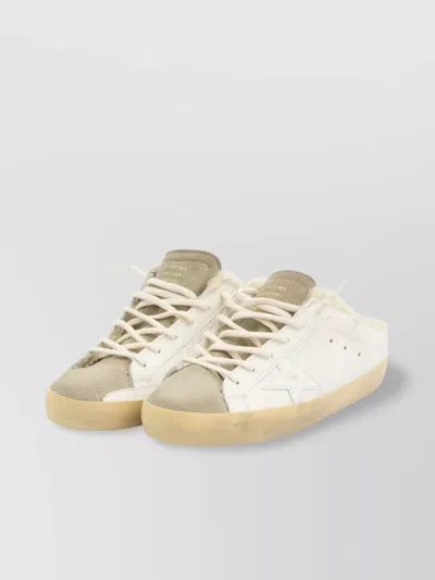 Golden Goose Super Star Leather Sneakers In Neutral