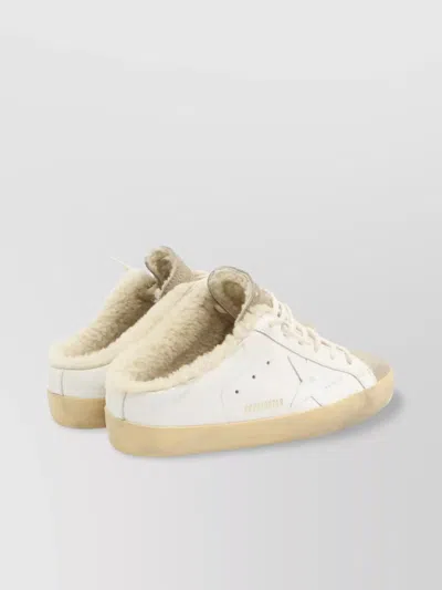 Golden Goose Super Star Leather Sneakers In Neutral