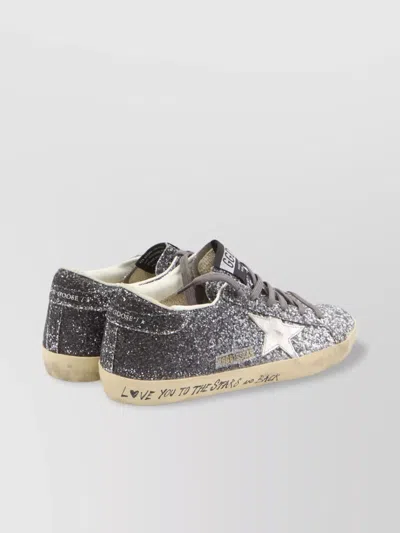 Golden Goose Tory Burch Light Cream Flat Shoes In Silver