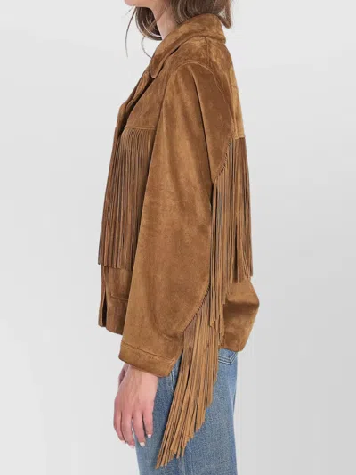 Golden Goose Paul Smith Loves Barbour Multicolor Stripe Cotton Jacket In Brown