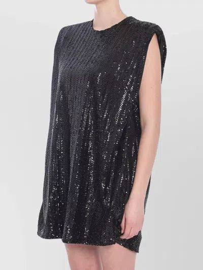 Golden Goose Sequin Mini Dress. In Black