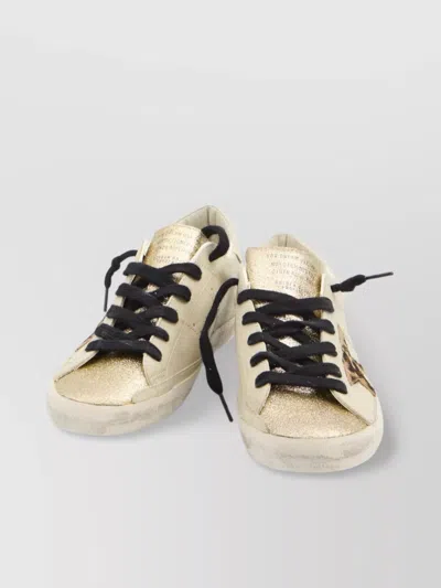 Golden Goose Light Beige/animalier Super-star Sneaker In Neutral