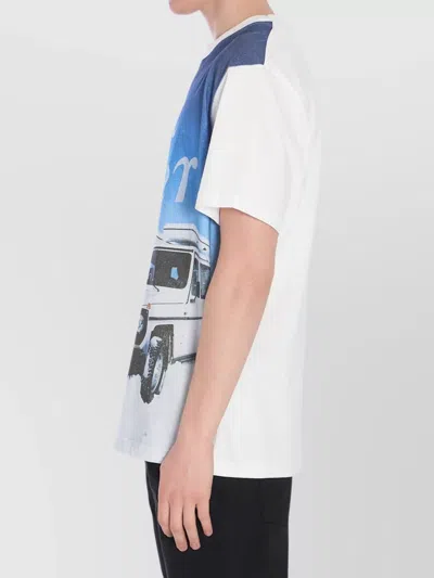 Moncler Printed T-shirt In Blue