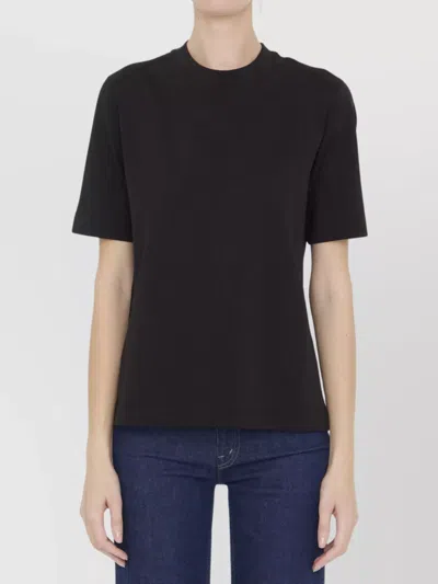 Moncler Embossed Logo T-shirt In Black