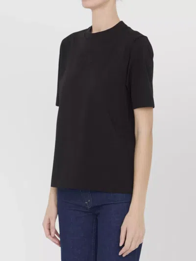 Moncler Embossed Logo T-shirt In Black