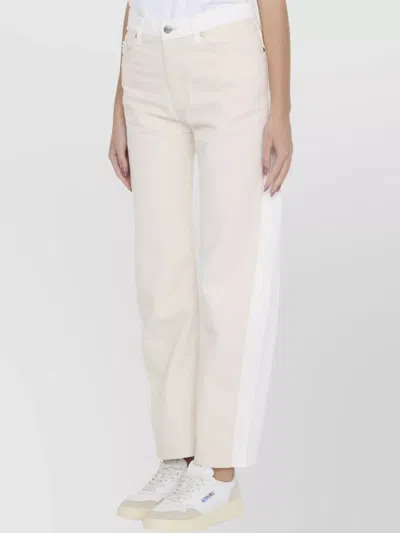 Stella Mccartney Utility Jeans With Banana Leg In Neutral