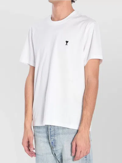 Ami Alexandre Mattiussi Ami Ami De Coeur Crewneck T-shirt In White