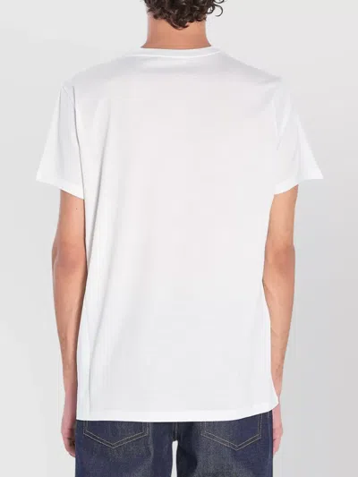Moncler Double Logo Patch Cotton T-shirt In White