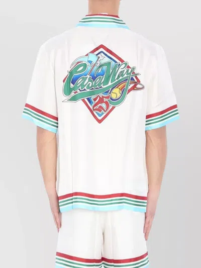 Casablanca Casa Way World Series Shirt In White