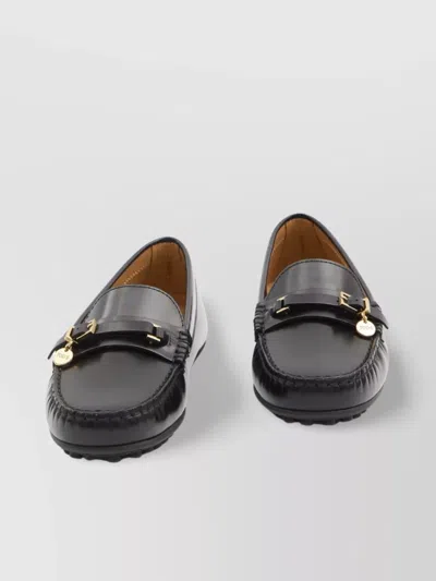 Tod's City Gommino Loafers In Black
