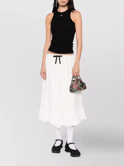 Vivienne Westwood Fitted Black Sleeveless Top With High Neckline In Black