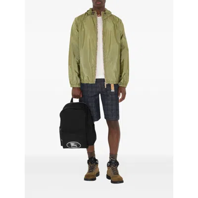 Burberry Black Backpack With Spacious Design And Padded Straps