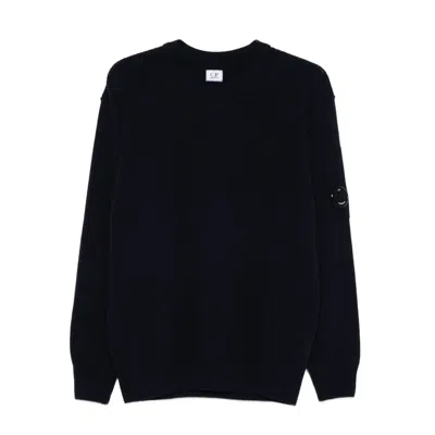 C.p. Company C.p.company Wool Crewneck Sweater In Black