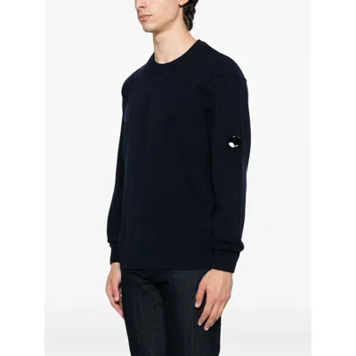 C.p. Company C.p.company Wool Crewneck Sweater In Black