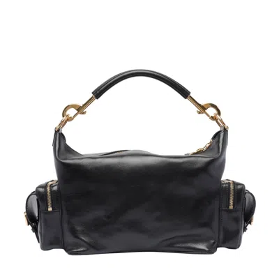 Chloé Chloè Shiny Leather Camera Bag In Black