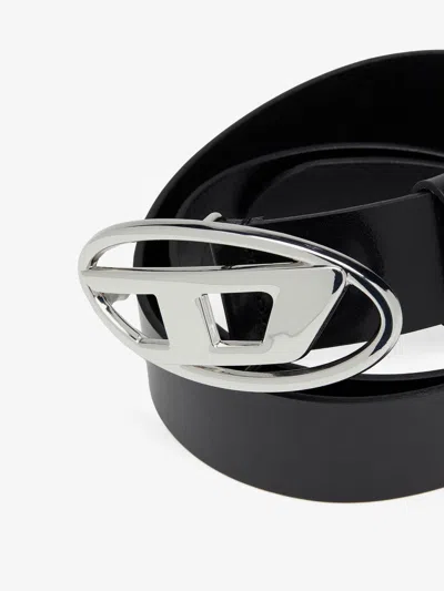 Diesel Black B-1dr Strass Belt In Multi