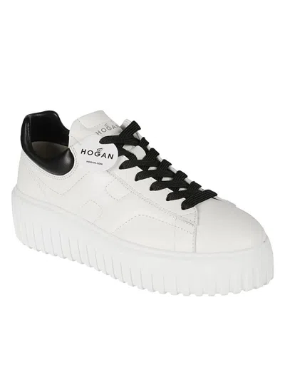 Hogan H-stripes Lace Up Sneakers In Multi