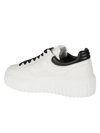 Hogan H-stripes Lace Up Sneakers In Multi