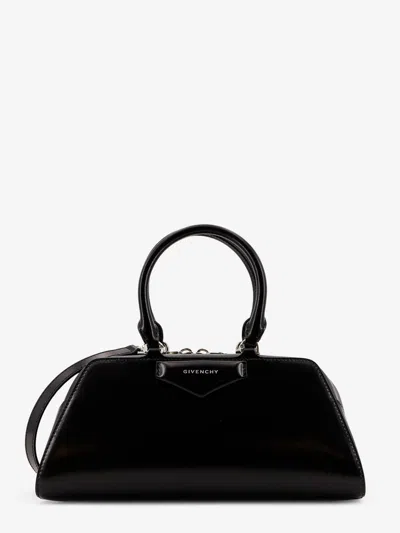 Givenchy Women Antigona East West Small Leather Shoulder Bag In Black