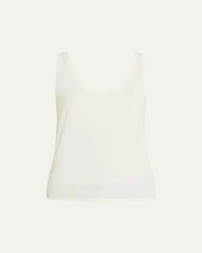 Theory Tie Back Top In Ecru Acetate In White