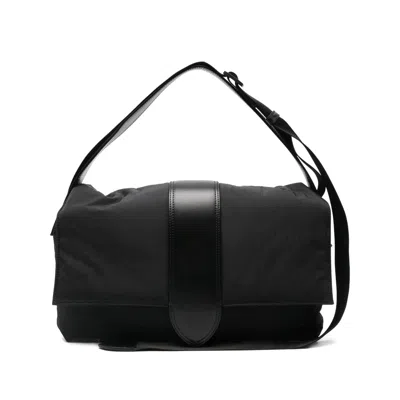 Jacquemus The Messenger Bambino Bag With Adjustable Shoulder Strap In Black
