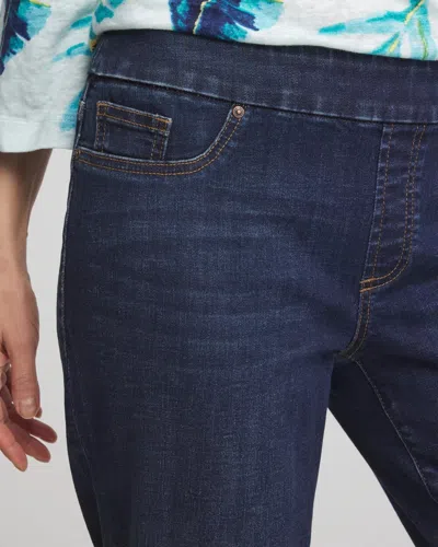 Chico's 17" Pull On Capris In Denim